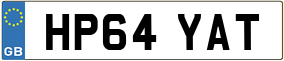 Trailer License Plate